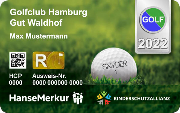 DGV Ausweis - Golf Fernmitgliedschaft 2022 im Golfclub bei Hamburg
