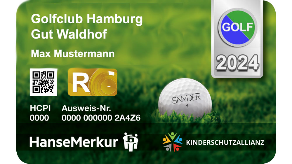 DGV Ausweis - Golf Fernmitgliedschaft 2023 im Golfclub bei Hamburg