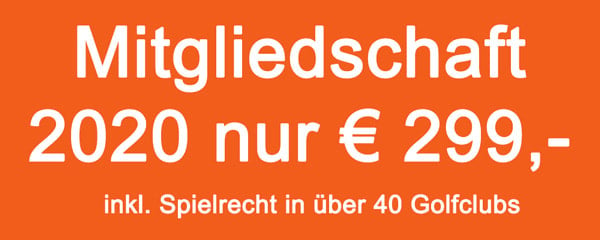 Golf Mitgliedschaft bei Hamburg 2020 nur € 499